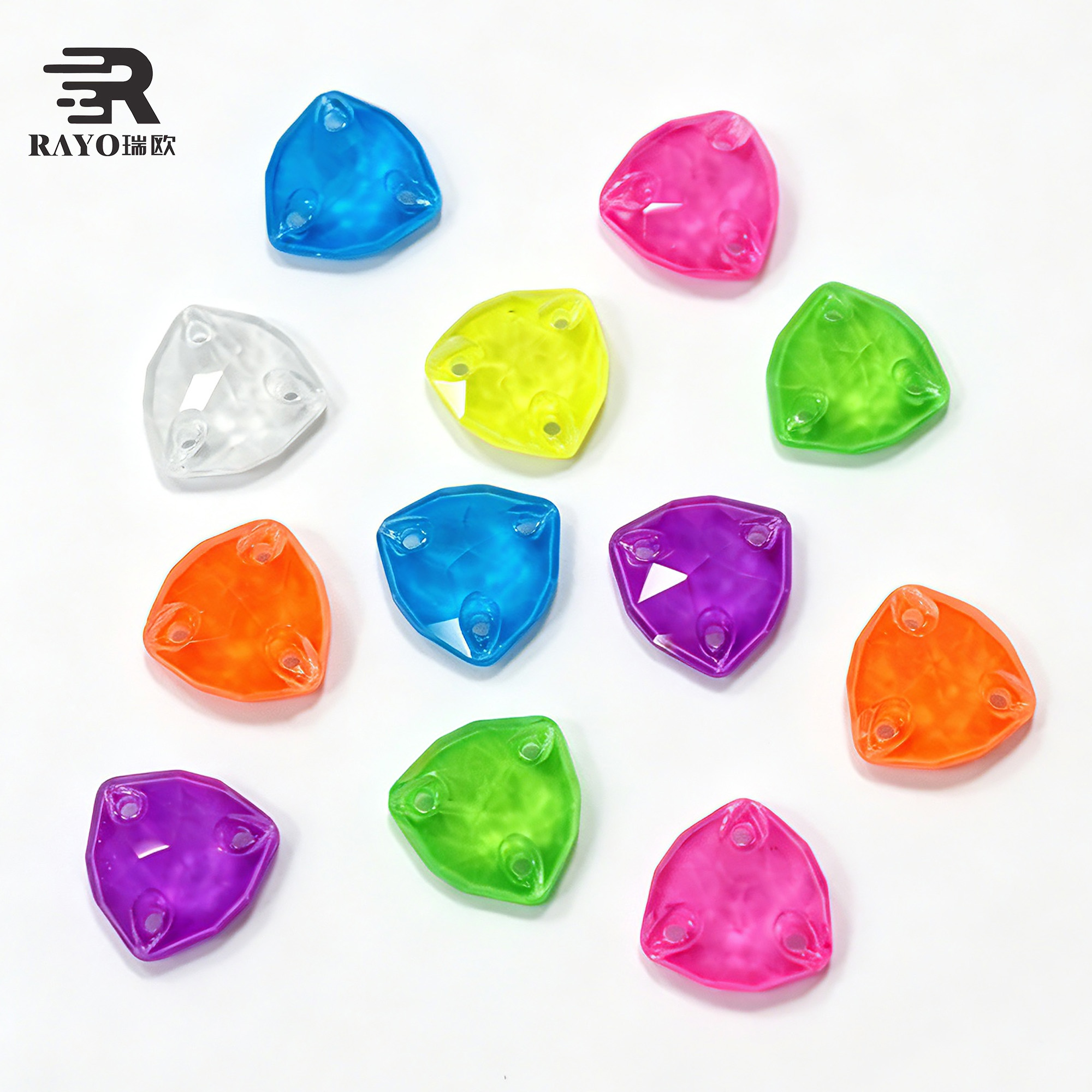 Neon Fluorescence Cosmic Flat Back Sew on Rhinestone Crystal Glass Rhinestones Sew on Jewelry Making 3