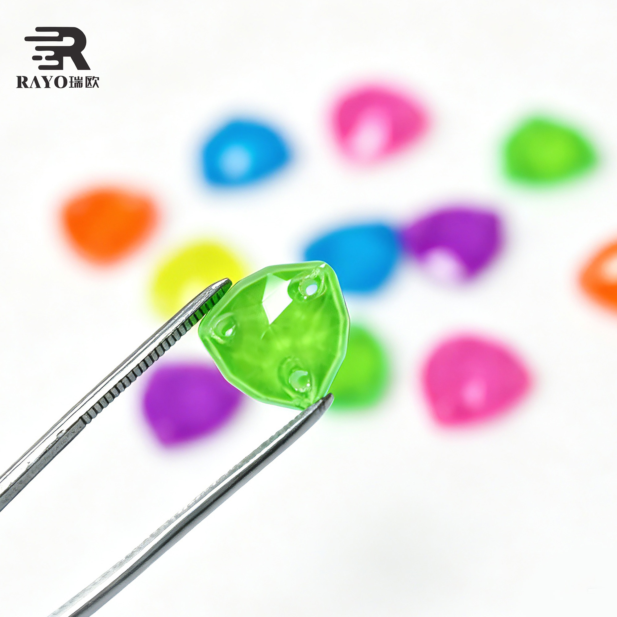 Neon Fluorescence Cosmic Flat Back Sew on Rhinestone Crystal Glass Rhinestones Sew on Jewelry Making 4