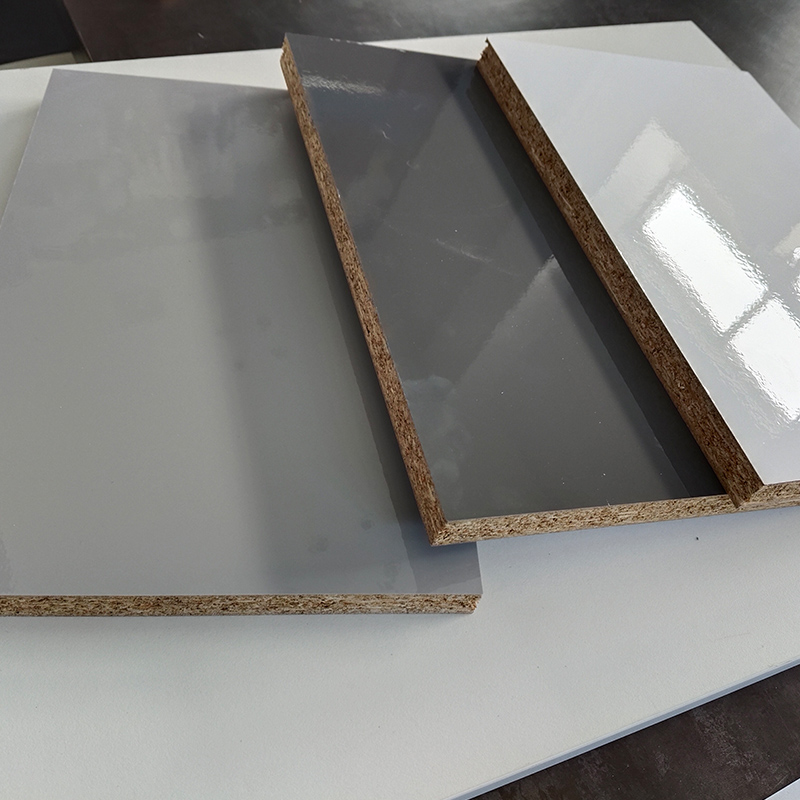 Pet de doble cara Pet Lamincated OSB Board de alto brillo para muebles de interior 2