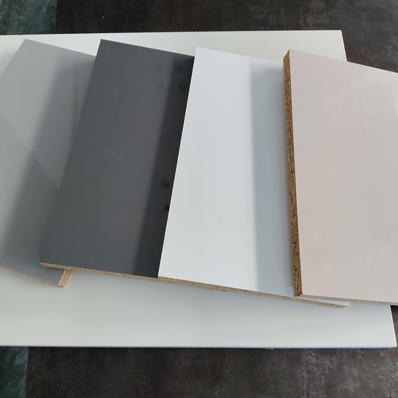 Pet de doble cara Pet Lamincated OSB Board de alto brillo para muebles de interior 4