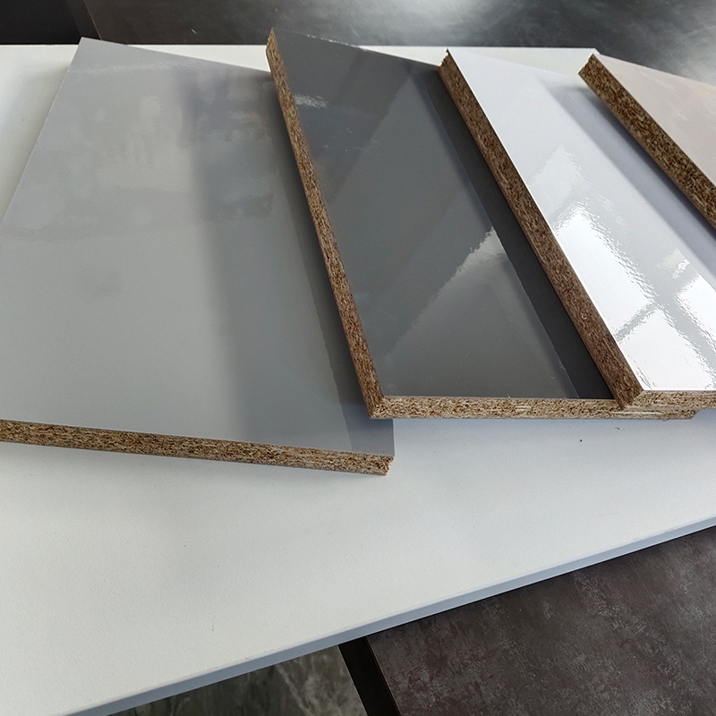Pet de doble cara Pet Lamincated OSB Board de alto brillo para muebles de interior 5