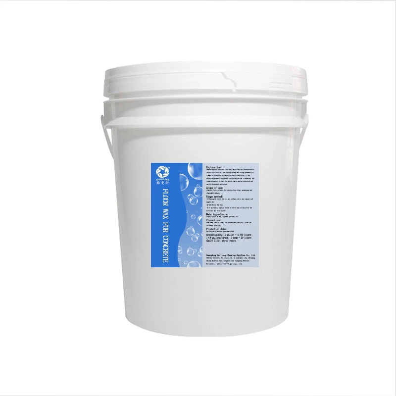 Cera para pisos de concreto diseñada para resistir marcas y manchas 1