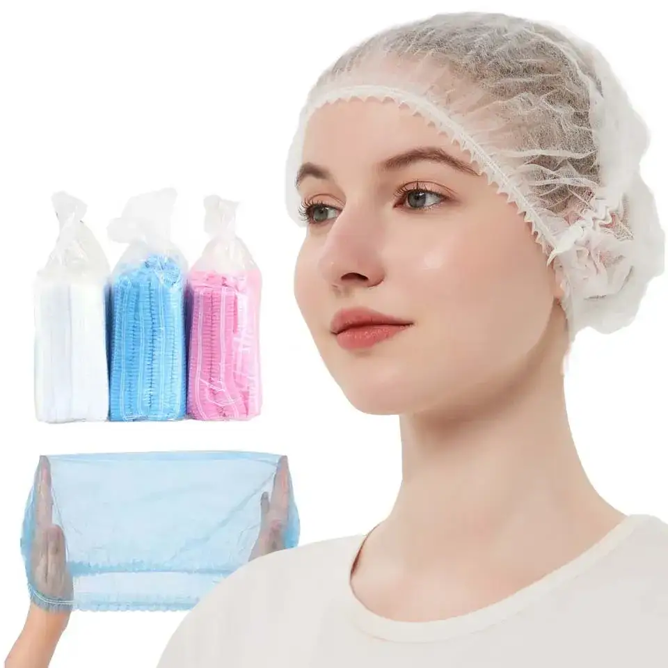 Wholesale Disposable Pp Non-woven 10g 12g 15g Mob Cap Hair Net 1