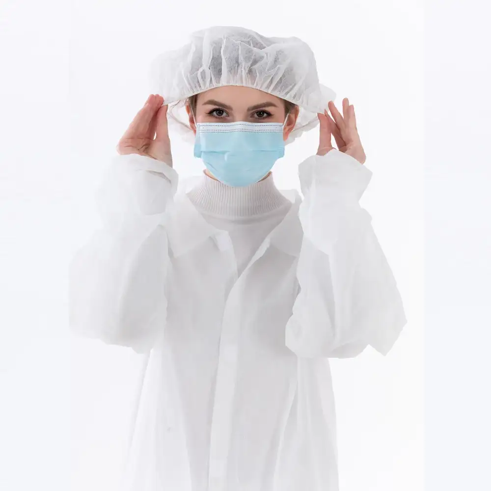 2024 Hot Sale High Quality Sms Bouffant Cap Disposable Nonwoven Mob/clip/strip/bouffant Cap Head Cap 1