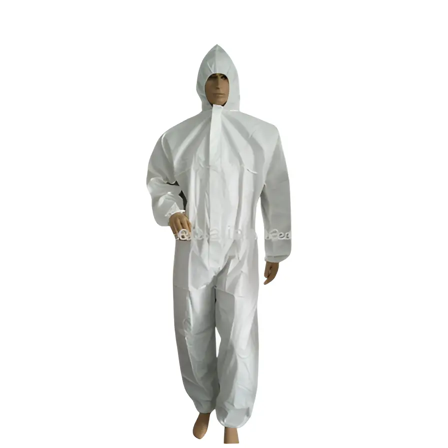 Disposable nonwoven safety Coverall with Hood 1