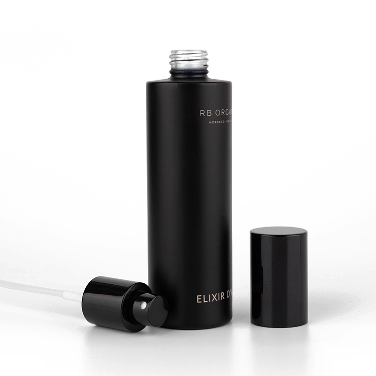 100ml Fine Mist Perfume Matte Black Glass Bottle with Sprayer for Smoothing Toner Popular Glass Bottle Packaging for Cosmetics BEST-30717 1