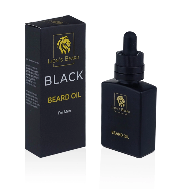 Cosmetics Packaging Empty Bottles Matte Black Rectangle Glass Dropper Bottle Screen Printing Custom Color  BEST-60399 1