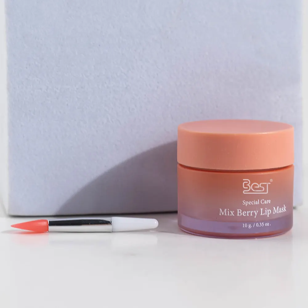 10g Faded Pink Empty Lip Mask Container: Customizable Plastic Screw-Lid Jars BEST-70772-1 2