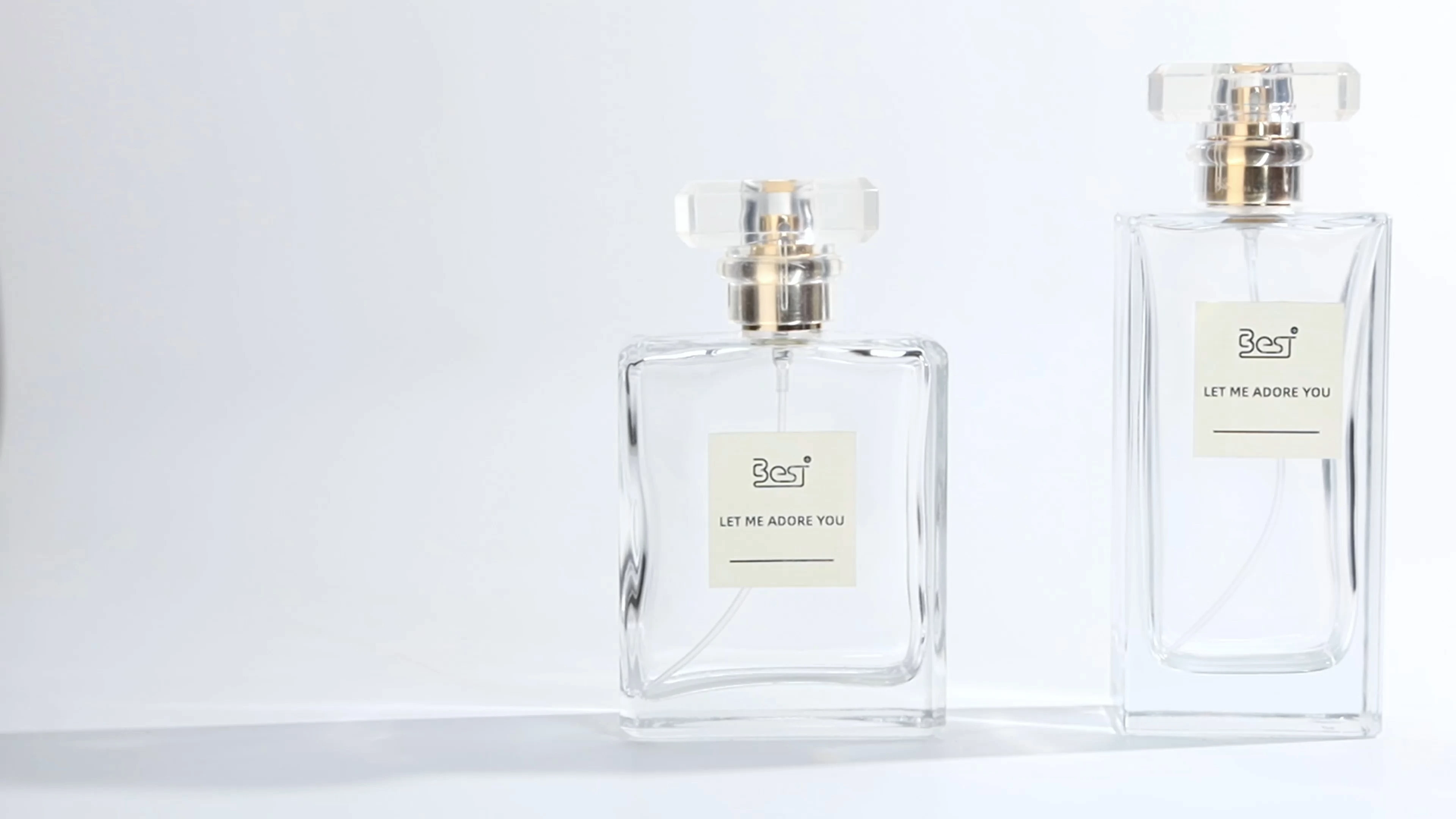 50ml & 100ml Clear Square Glass Perfume Bottles for Luxury Fragrance Packaging BEST-23282 1