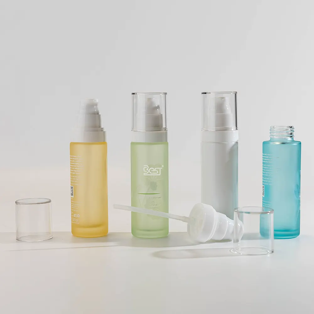 Frosted Glass Lotion Bottles Custom by Best 7