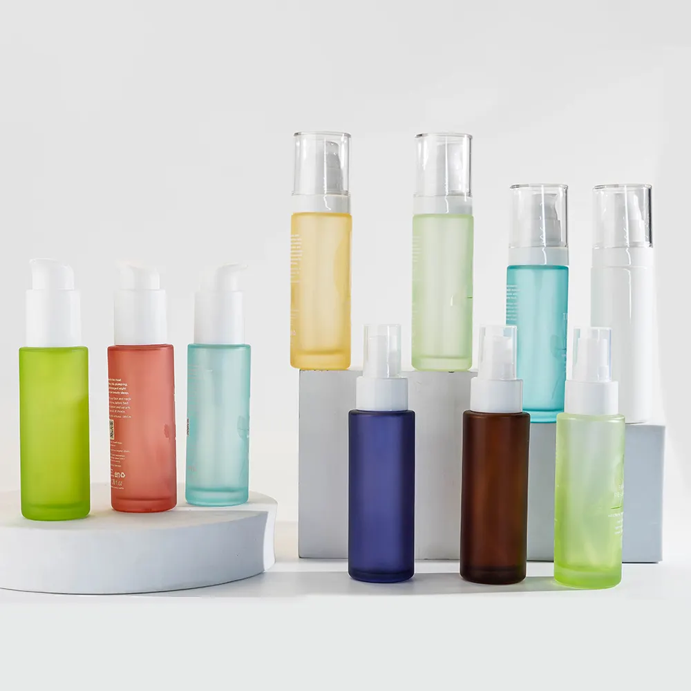 Frosted Glass Lotion Bottles Custom by Best 8