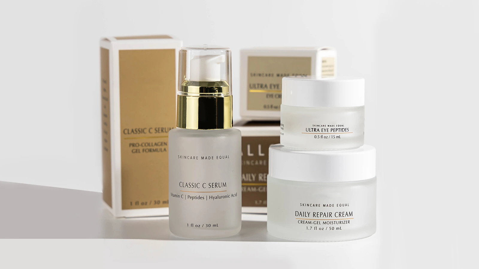 Custom Luxury Frosted Glass Lotion Bottles & Face Cream Jars Skincare Set with Plastic Cosmetic Packaging BEST-311417 1