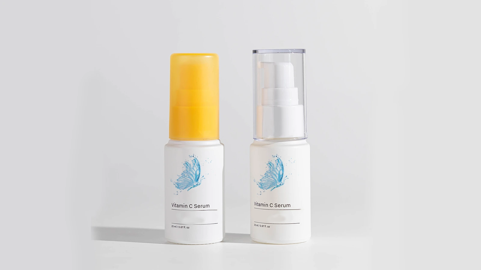20ml Custom Serum Pump Bottles - Refillable Cosmetic Containers with Glossy Dispenser for Skincare, Lotion | Private Label Packaging BEST-311421 1
