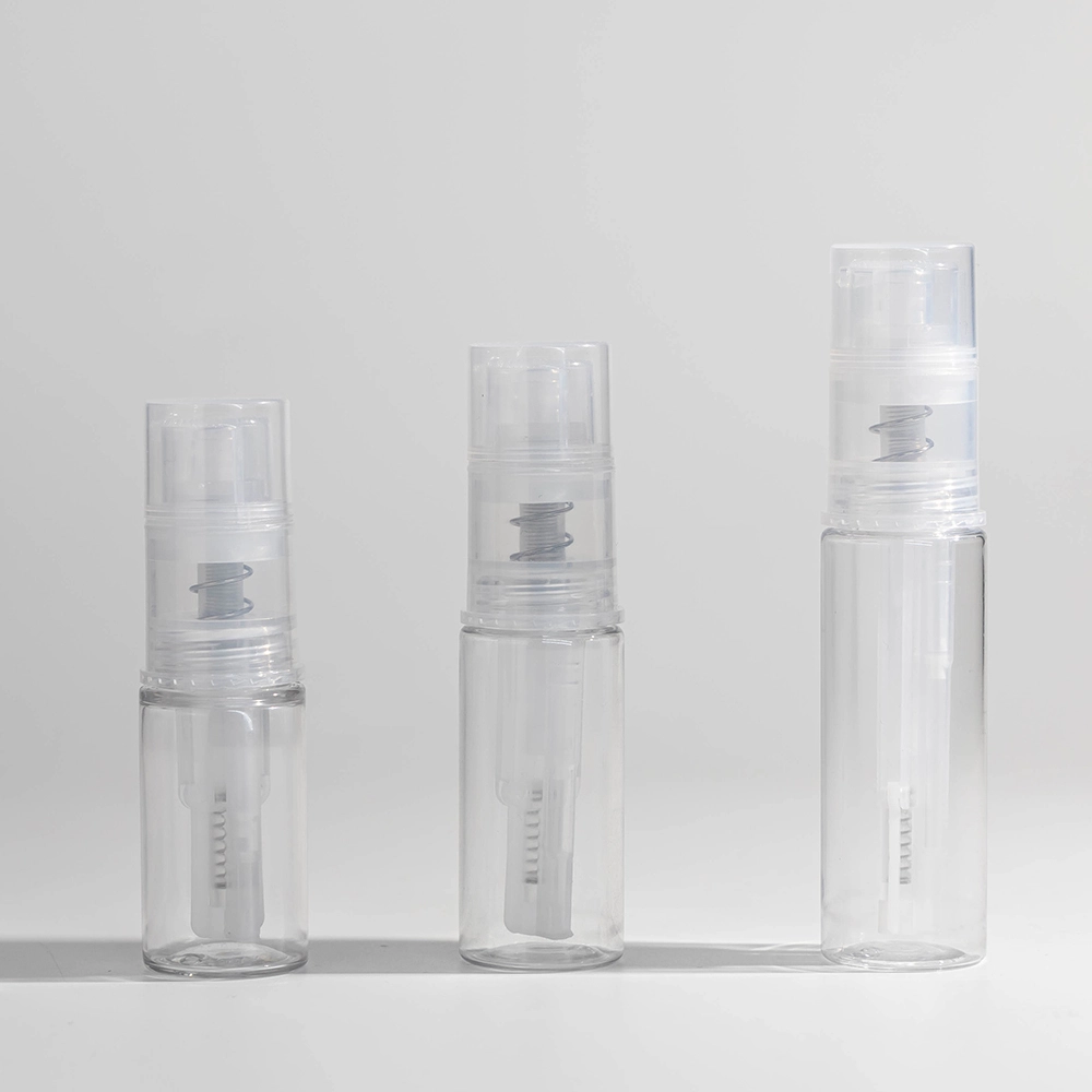 Travel-Size Refillable Powder Bottles with Pump - Customizable 14ml/18ml/25ml Clear Plastic Containers for Loose Powder BEST-70812 1