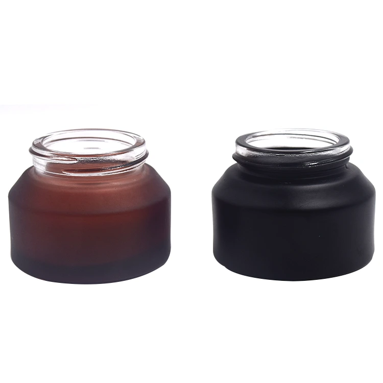 Stylish Empty Glass Jars for Makeup & Skincare, 100g, 50g, 30g Capacity, Perfect for Gifting, Luxury Packaging with Black Screw Cap BEST-30119 1