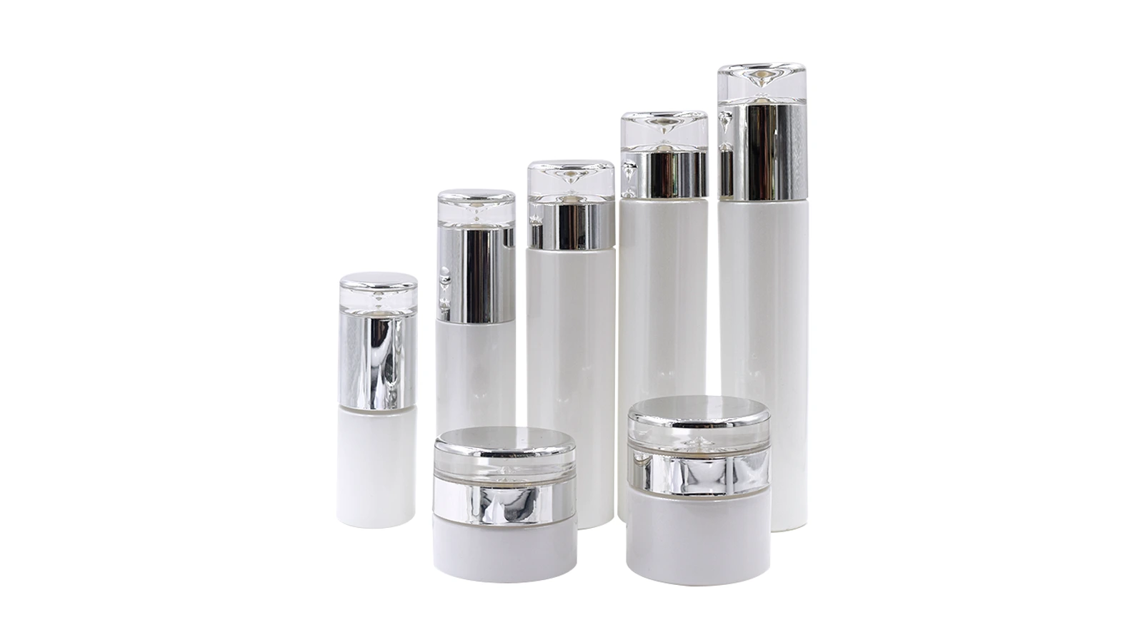 Luxury Cosmetics package - 100ml White Cream Glass Jar with Spray Beauty Lotion BEST-30126 1