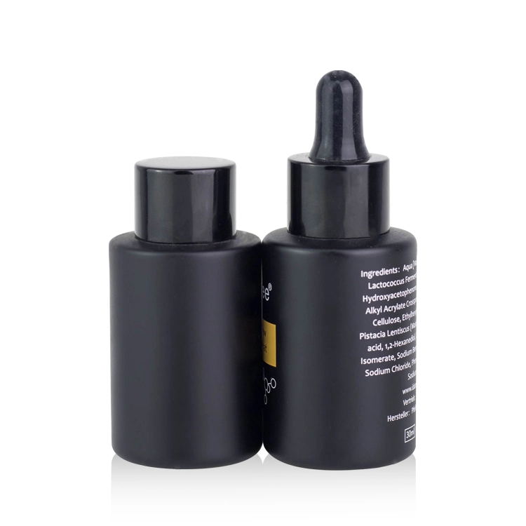 Popular Black Round Glass 20ml 30ml 40ml 60ml Cosmetic Skin Care Oil Bottles with Plastic Dropper BEST-30899 1