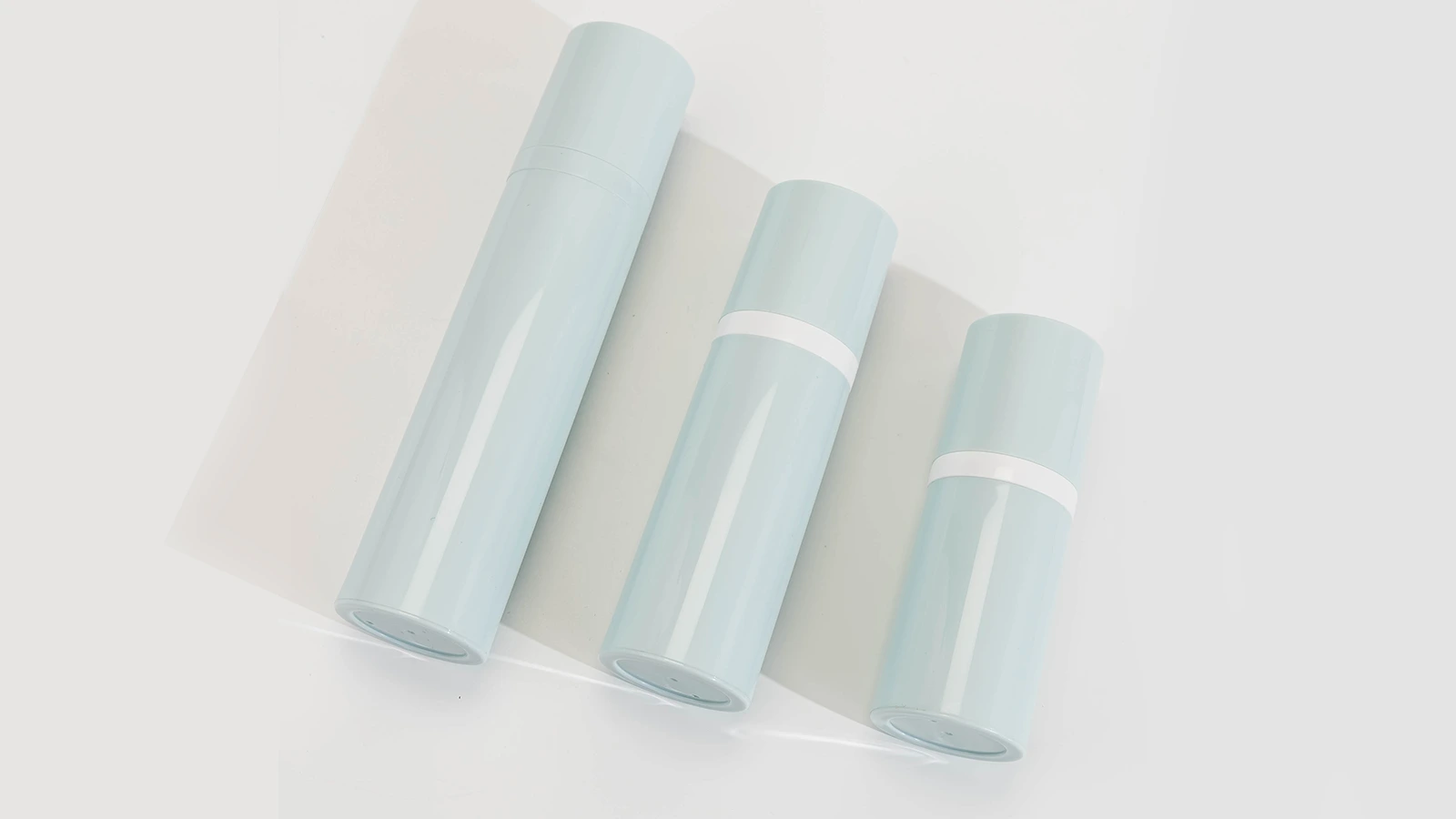 Blue Airless Cosmetic Bottles (50ml/80ml/120ml) - Refillable PETG Plastic Lotion Containers  BEST-45353 1