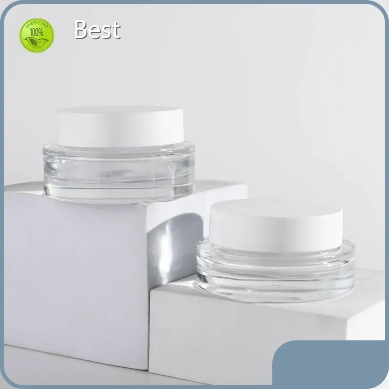 Frosted Glass Cream Jar BEST-311419 - - Best 1