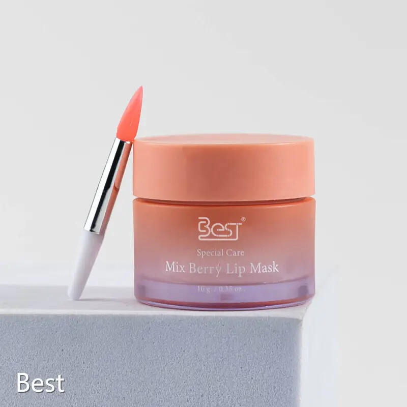10g Faded Pink Empty Lip Mask Container: Customizable Plastic Screw-Lid Jars BEST-70772-1 1