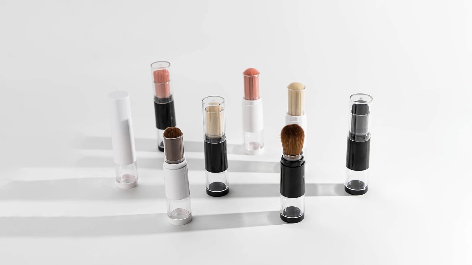 Refillable Dual-Ended Makeup Brush | 15ml/0.5oz Built-In Powder Container  BEST-70811 1