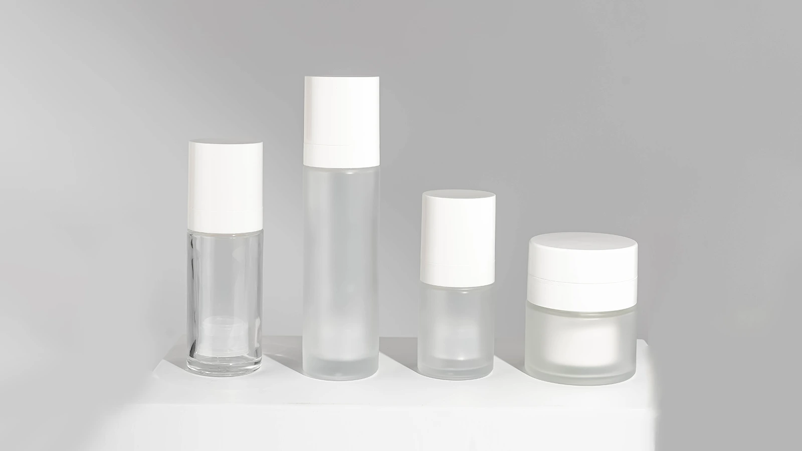 15ml-50ml Refillable Airless Glass Bottle - Double Wall Facial Cream Container | Leak-Proof & Eco-Friendly BEST-45375 1
