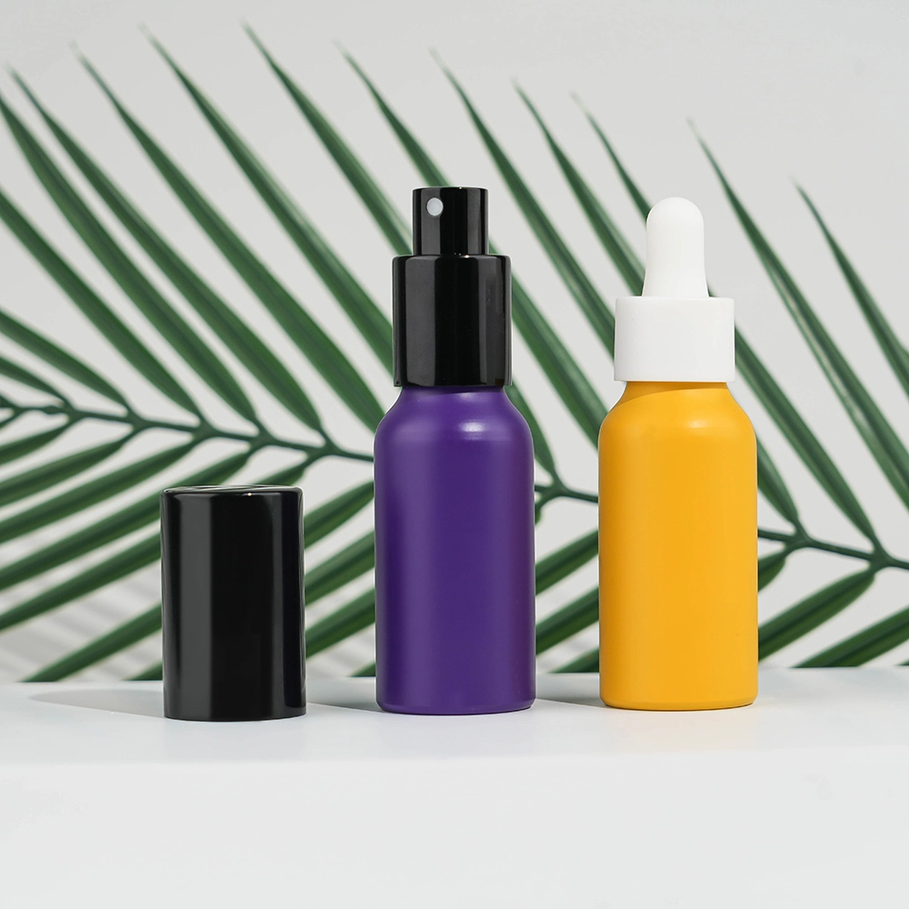 60ml Refillable Aluminum Serum Bottle – Matte Frosted Finish with Pump Sprayer & Dropper  BEST-80106 1