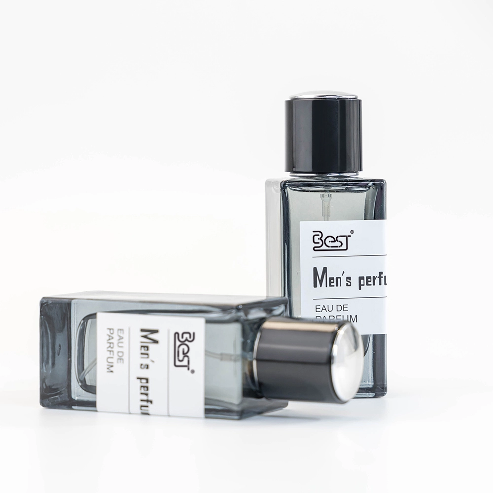 50ml 빈 리필 가능 향수병, 고급 포장 및 맞춤 로고용 뚜껑이 있는 직사각형 유리병 BEST-23342 1