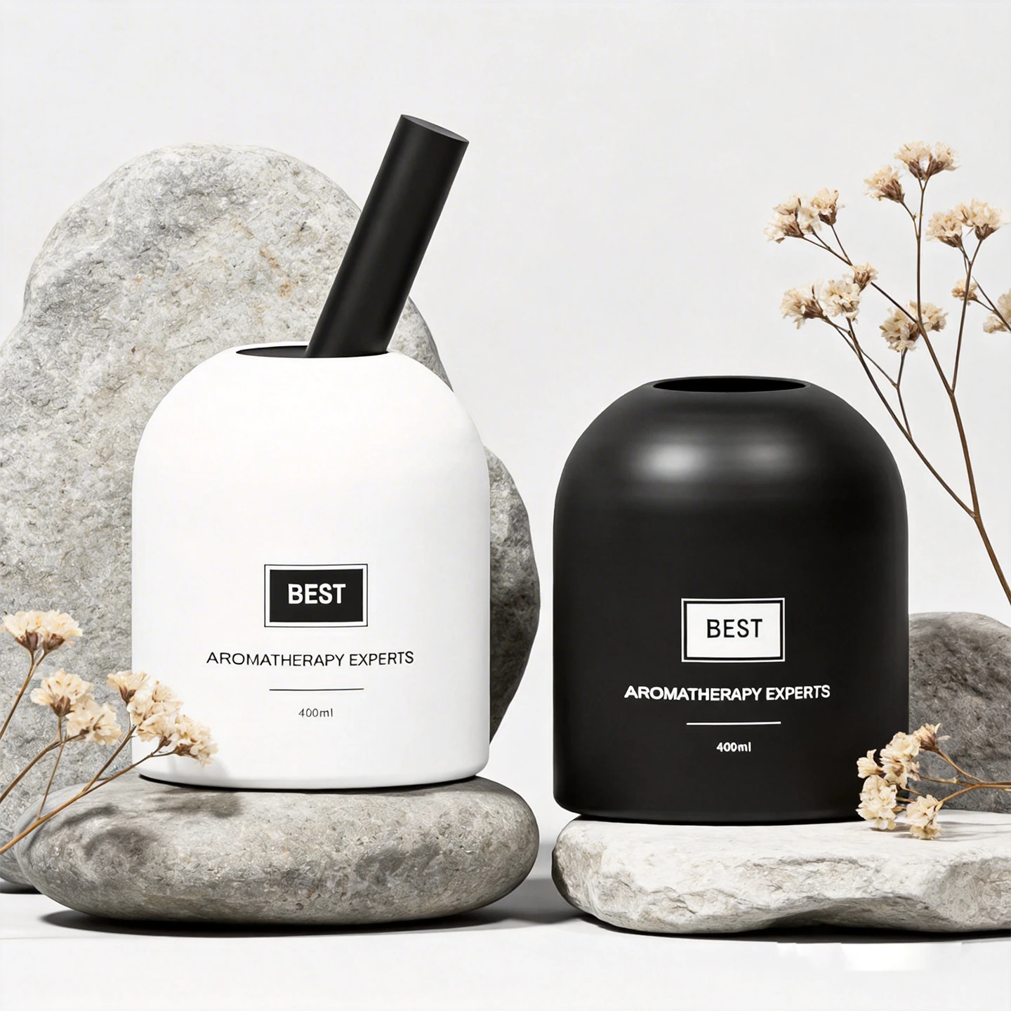 Стеклянный флакон для ароматизатора объемом 400 мл – трафаретная печать с индивидуальным цветом | Упаковка для домашнего диффузора и декора спальни BEST-X20052 1