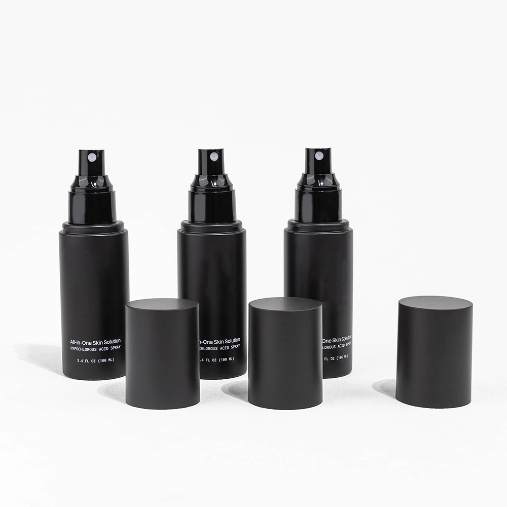 Специальный черный пластиковый флакон-распылитель объемом 100 мл в коробке, пустой, для мелкодисперсного распыления, для косметической упаковки, BEST-70877 1