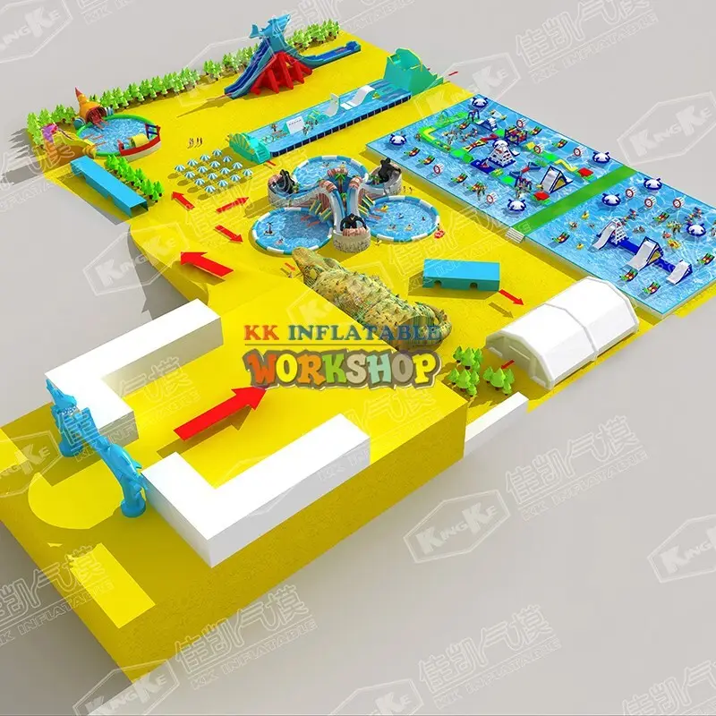 The new land inflatable water park 5