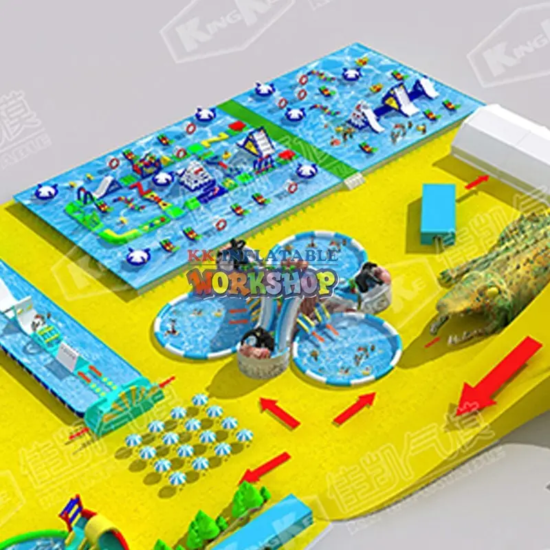 The new land inflatable water park 3