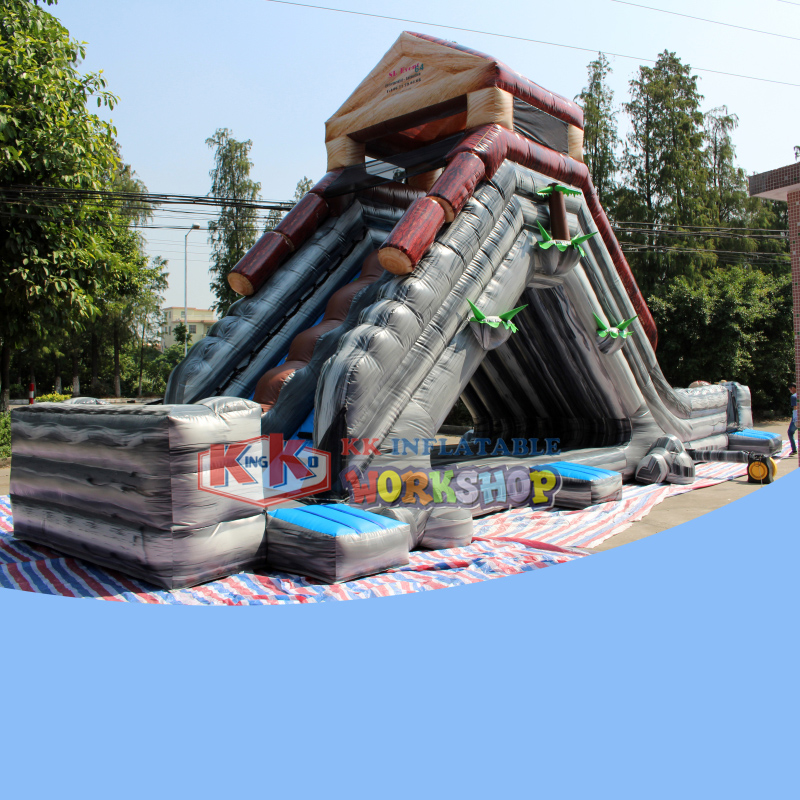 Tobogán acuático inflable con rampa seca, tobogán seco, rápidos salvajes, productos nuevos y populares 1