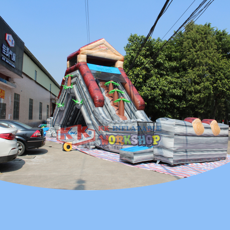 Tobogán acuático inflable con rampa seca, tobogán seco, rápidos salvajes, productos nuevos y populares 2