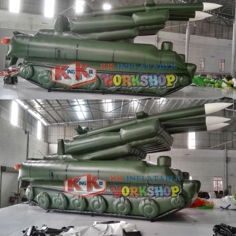 Modelo de tanque inflable de equipo militar. 4