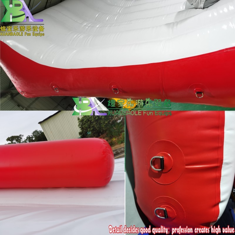 Large Resort Commercial Aqua Park Water Games Crazy Fun Inflatable Floating Water Slide For Adults On Lake Sea 10