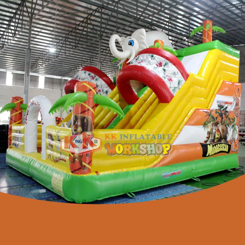 technology slide bounce house water slide inflatable sewing KK INFLATABLE Brand 2