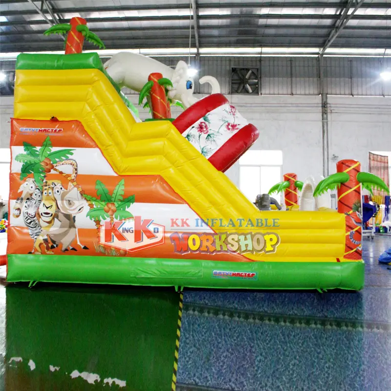 technology slide bounce house water slide inflatable sewing KK INFLATABLE Brand 5