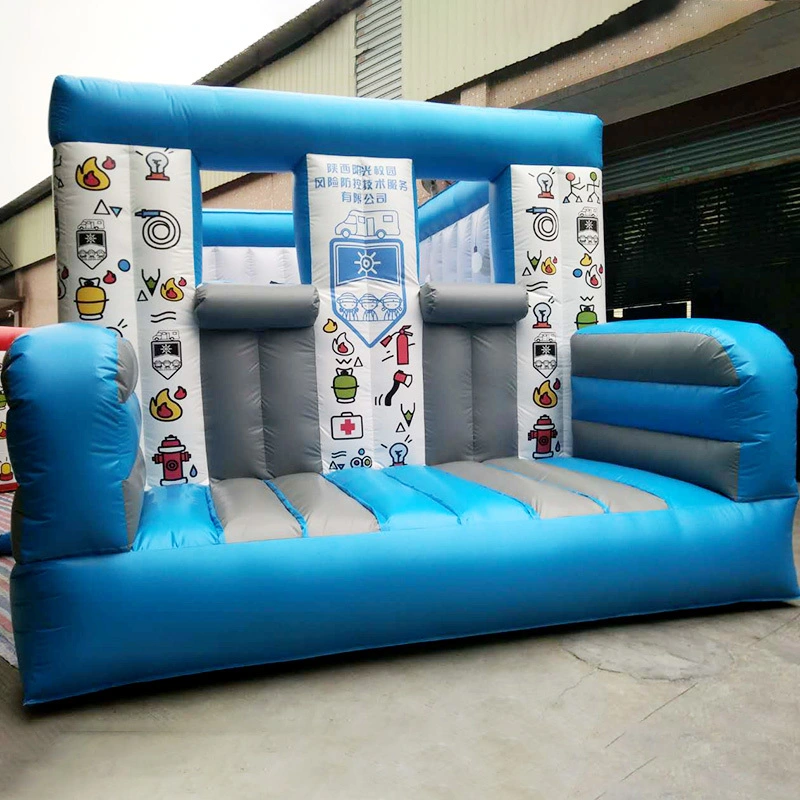 KK INFLATABLE Brand firefighting kids rehearse inflatable obstacle course 2