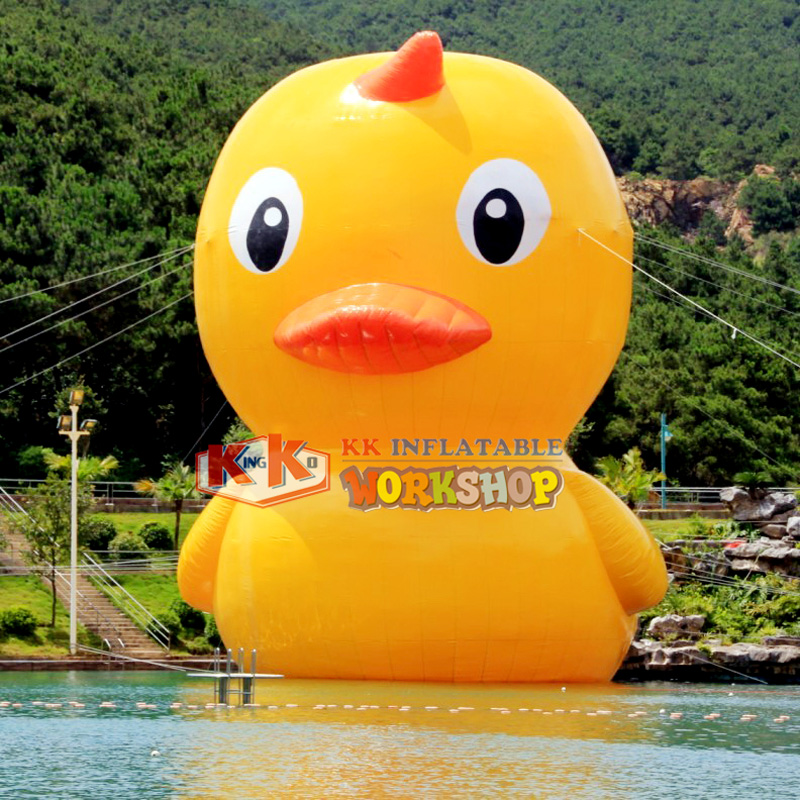 Publicidad inflable impermeable de la historieta del patito del PVC de 0,9m m 1
