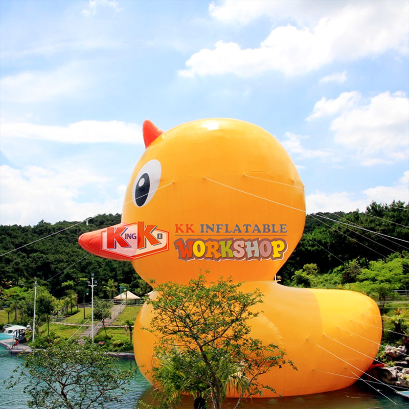 Publicidad inflable impermeable de la historieta del patito del PVC de 0,9m m 2