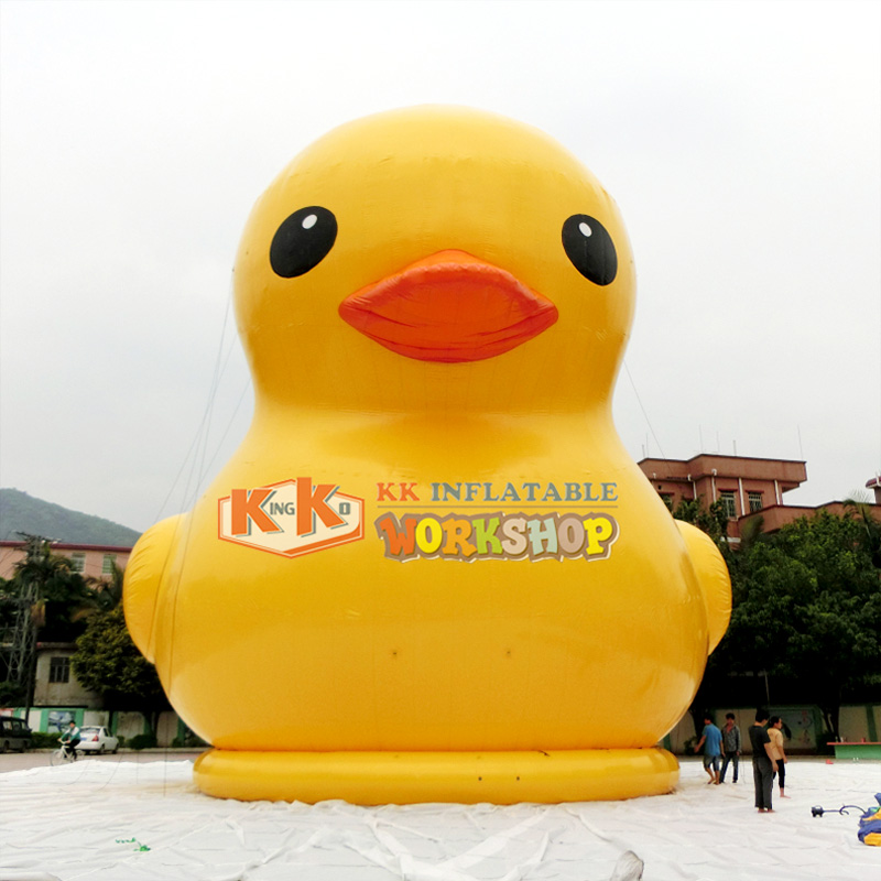 Publicidad inflable impermeable de la historieta del patito del PVC de 0,9m m 6