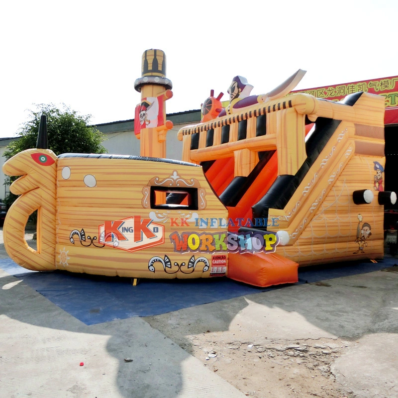 Pirate Ship Bounce House Combo Rent for Party, Inflatable Slide Corsair Jumping Houses-in Playground 1