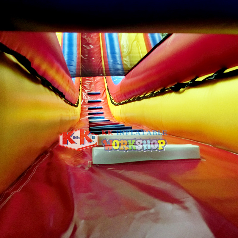 Super Crazy Fun Inflatable Dry Slide Cliff Hanger Giant Bouncer Slide For Outdoor Activities 6