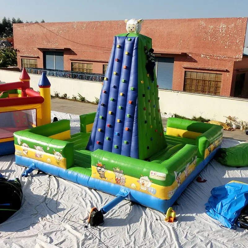 KK INFLATABLE funny rock climbing inflatable trampoline for entertainment 2