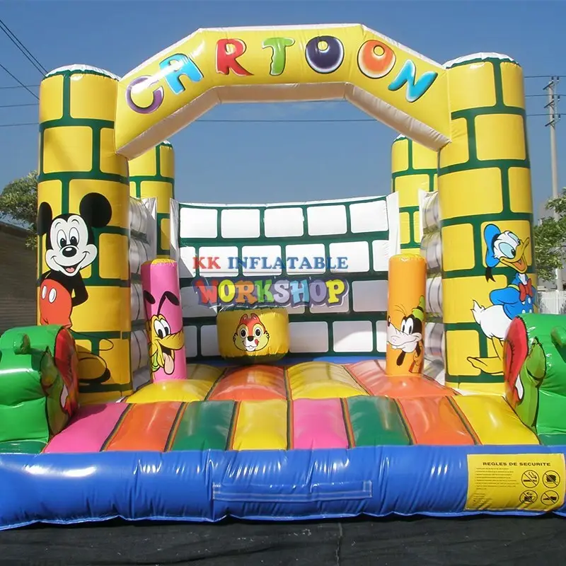 KK INFLATABLE transparent small bouncy castle supplier for playground 7