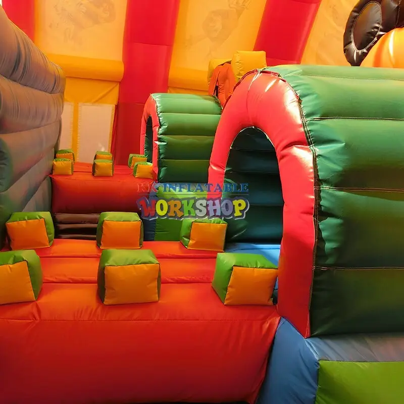 KK INFLATABLE creative bouncy obstacle course factory price for children 5