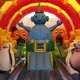 KK INFLATABLE creative bouncy obstacle course factory price for children 3