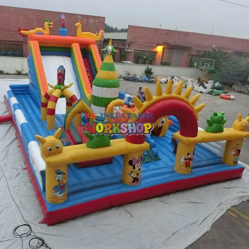 KK INFLATABLE creative backyard obstacle course good quality for racing game 2