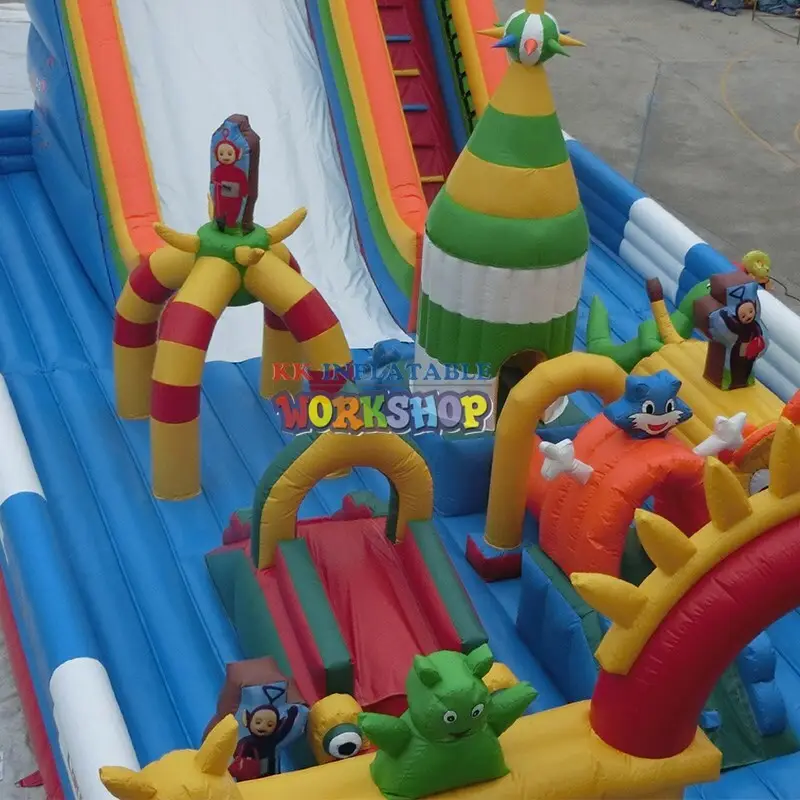 KK INFLATABLE creative backyard obstacle course good quality for racing game 5